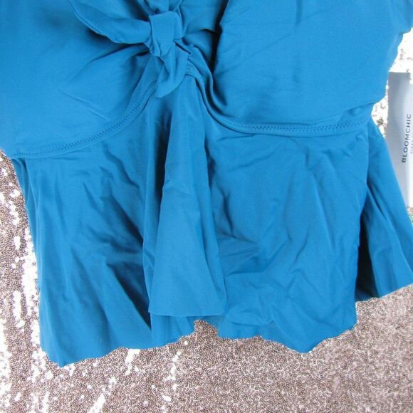 NWT BloomChic turquiose tankini swim top 18/2X - Picture 7 of 12